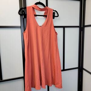 Fab'rik Mini Dress Open Back Sleeveless Peach Small